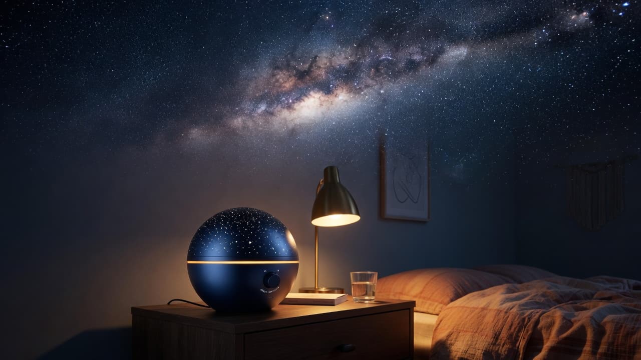 星軌 StarPath 家用天文投影儀投射出的星空